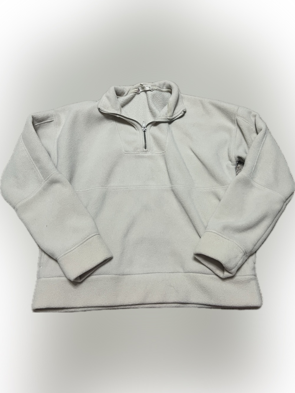Hippie Rose Cream Quarter-Zip Fleece Pullover